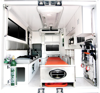 soni ambulance interior is better than most ambulances